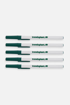 Logo BIC® Eco Ball Pen 5 Pack White/Trendsplant Green