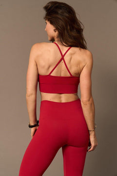 Vinyasa Sports Bra Red