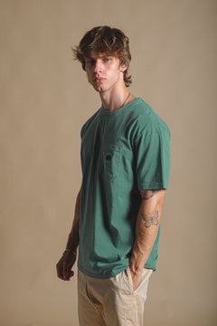 Garza Pigment Dyed T-Shirt Foliage Green