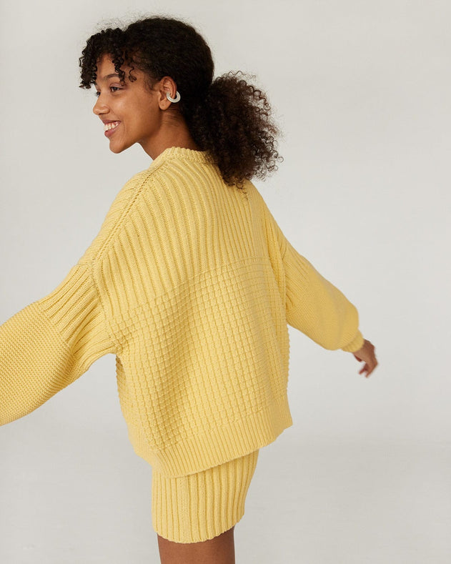 Delčia Cotton Sweater Yellow