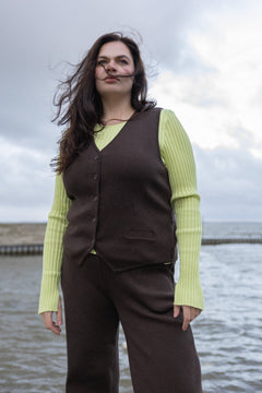 Brera Merino Long-Sleeve Top Limone