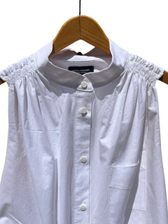 Sirius Sleeveless Recycled Cotton Shirt White
