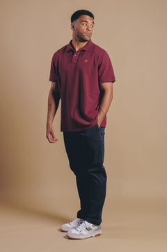 Essential Polo Shirt Burgundy
