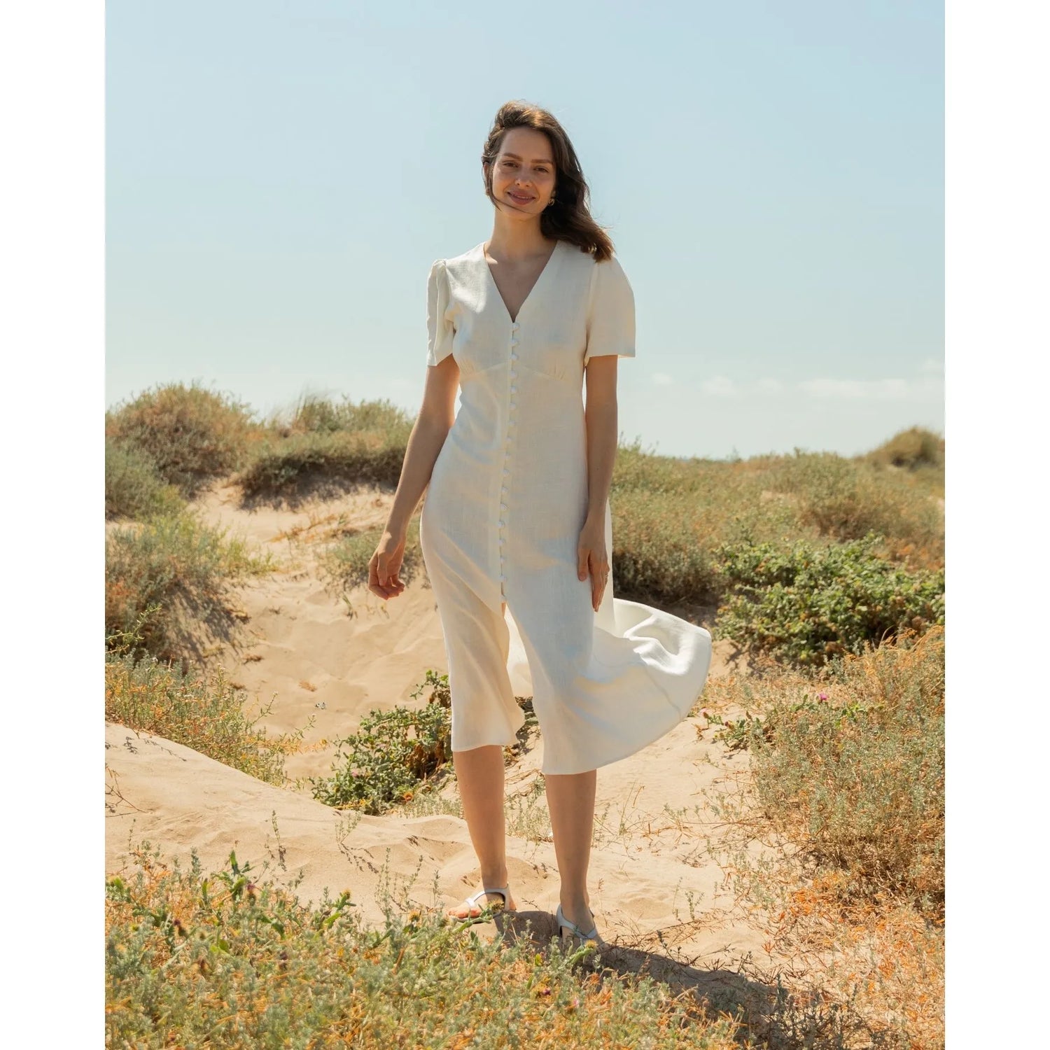 Macarella Dress White