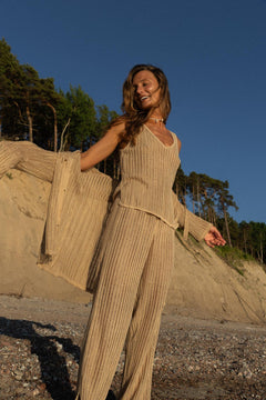 Sole Linen Beach Pants Sand