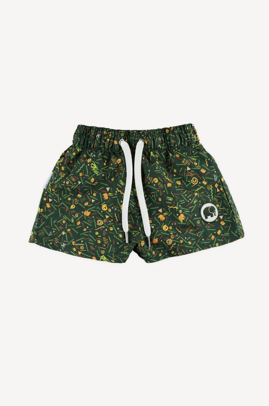 Dogtown SEAQUAL®YARN Kid's Swim Trunks Green