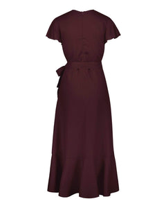 Annika Dress Merlot Red