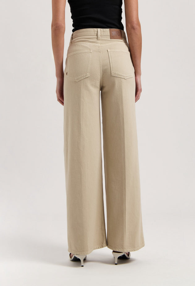 Sara High Loose Flow Jeans Sand