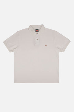 Alcalali Pigment Dyed Polo Shirt Almond Milk