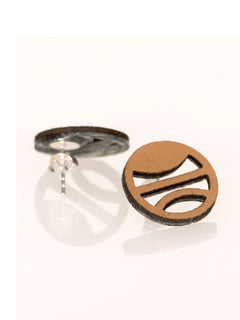 Terra Mini Earrings Brown