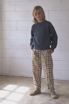 Kid's Golaf Knitted Sweater Grey Blue