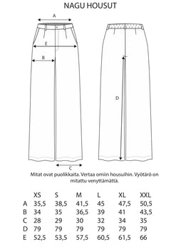 Nagu Pants Dark Denim