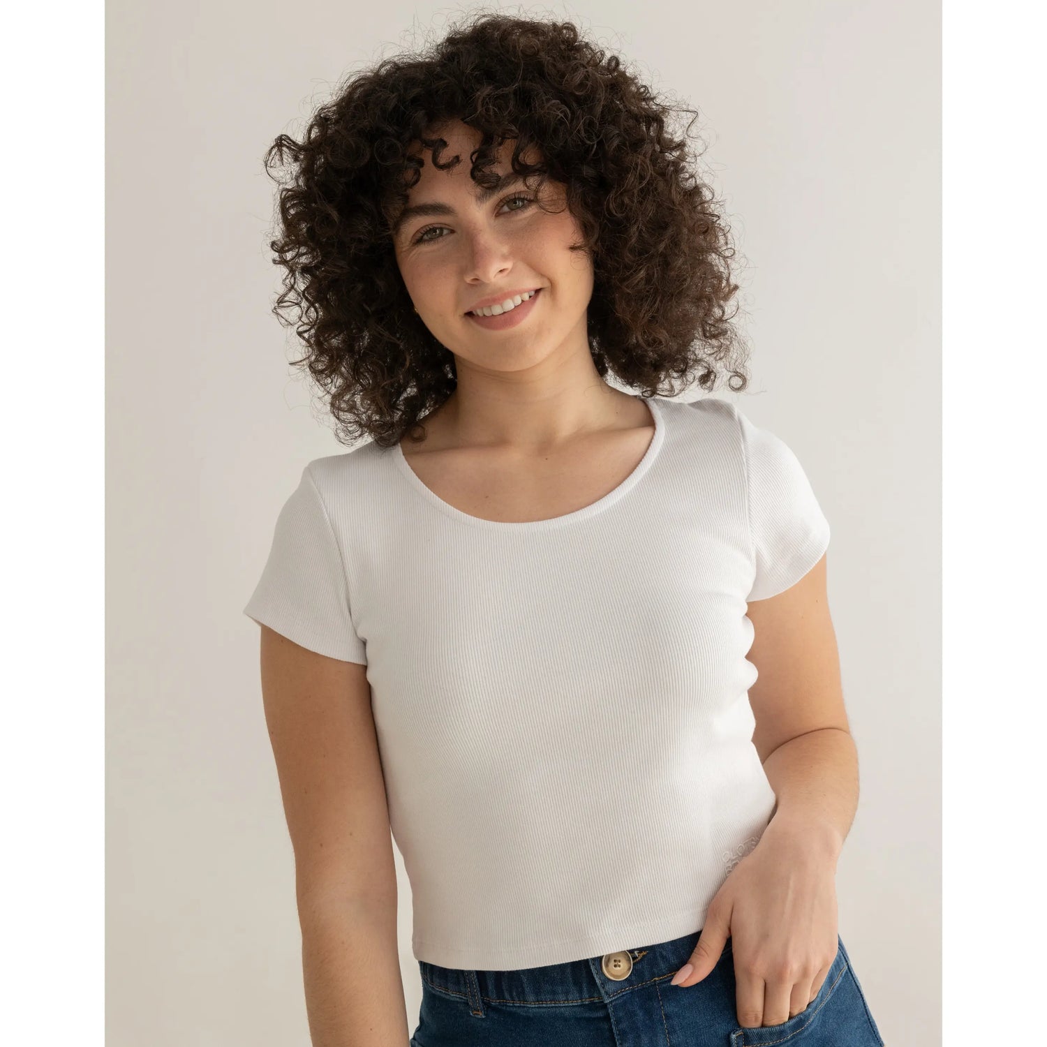 Clotsy Brand T-Shirt 2pack White & Beige