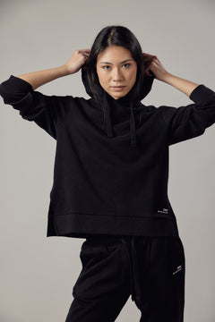 Women's Hoodie With Side Slits