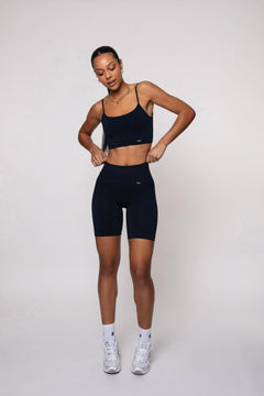 Bliss Push-Up Biker Shorts Navy