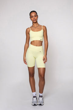 Bliss Push-Up Biker Shorts Butter Yellow