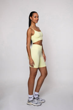 Bliss Push-Up Biker Shorts Butter Yellow