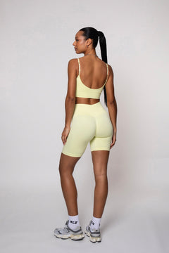 Bliss Push-Up Biker Shorts Butter Yellow