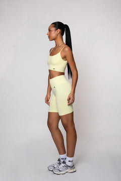 Bliss Push-Up Biker Shorts Butter Yellow