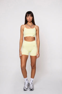 Short Bliss Push-Up Biker Shorts Butter Yellow