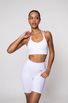 Earth Sports Bra White