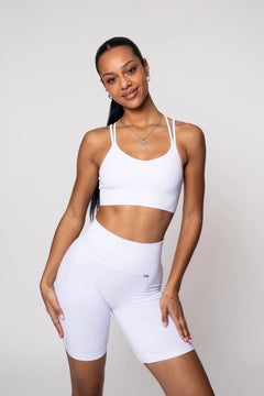 Earth Sports Bra White
