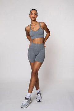 Ether Biker Shorts Heather Grey