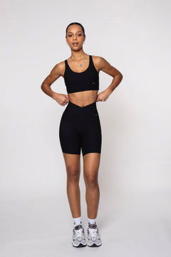 West Biker Shorts Black