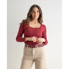 Everywhere Top Burgundy