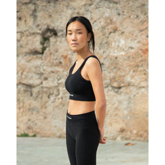 Clotsy Brand Sports Bra Black