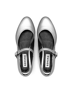 Mary Jane Pumps Ballerinas Silver