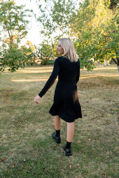 Mini Knitted Merino Wool A-Line Dress