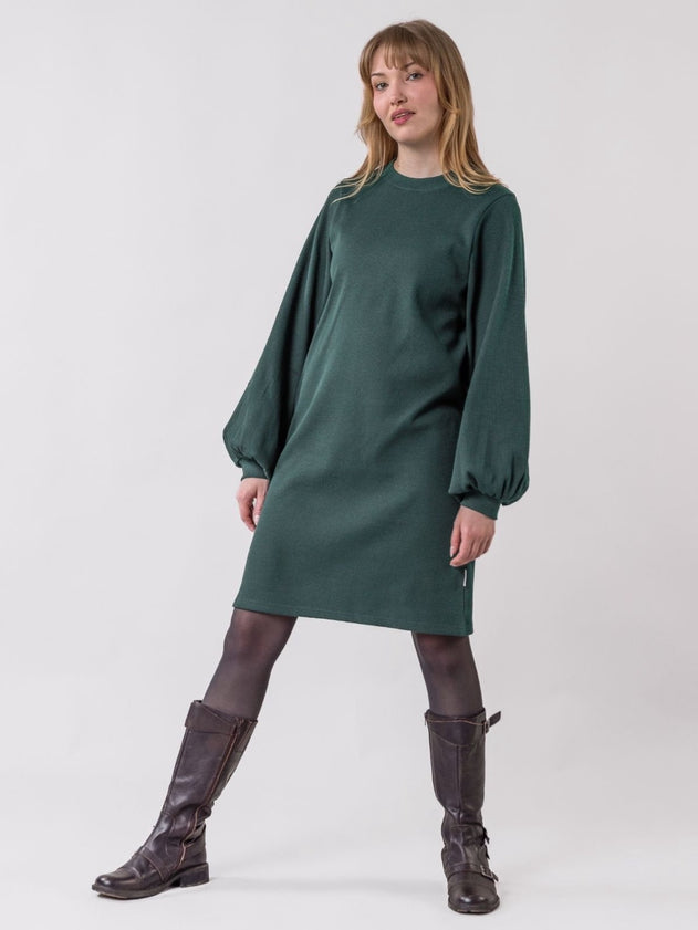 Pärske - Forest Green Waffle Dress