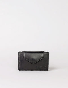 Harmonica Wallet Black Classic Leather