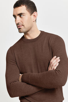 Daniel Extra Fine Merino Wool Pullover Camel