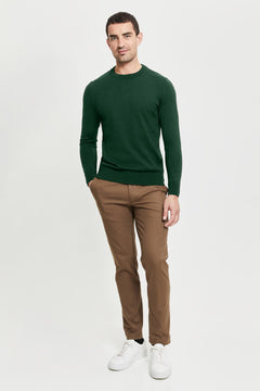 Daniel Extra Fine Merino Wool Pullover Green