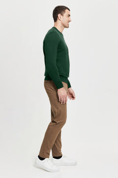 Daniel Extra Fine Merino Wool Pullover Green