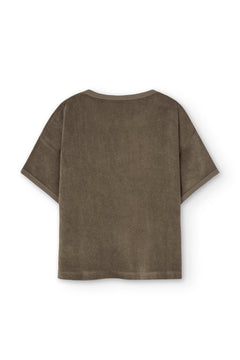 Kid's Harper Oversized Terry T-Shirt Brown