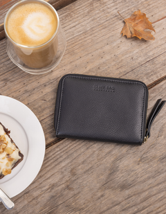 Robbie Wallet Black Soft Grain Leather