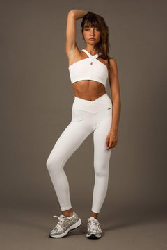 Crossed Daily Legging Pearl White