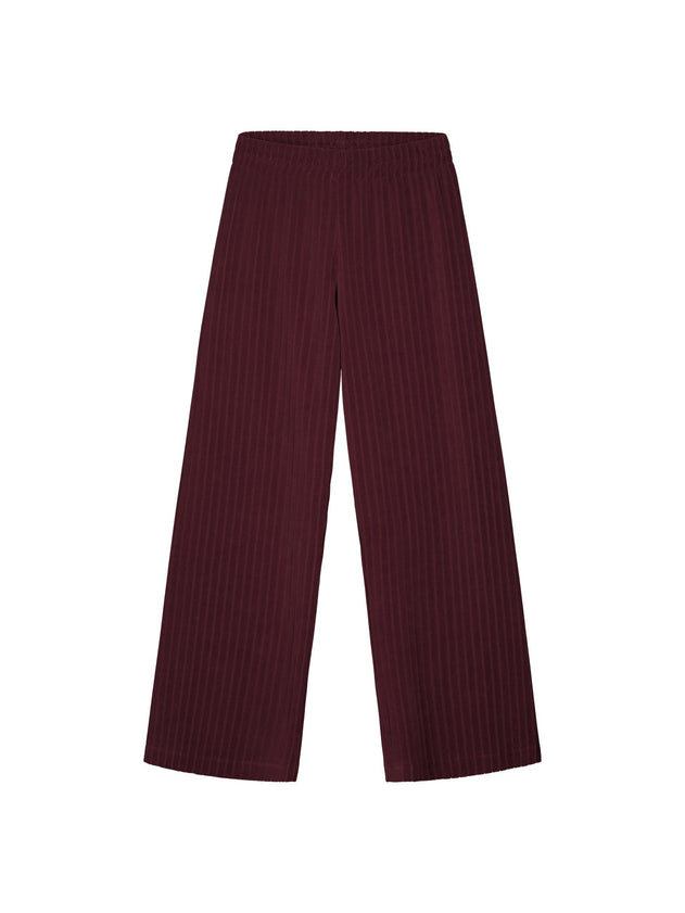 Velour Pants Burgundy