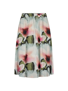 Pastel Floral Tencel Skirt