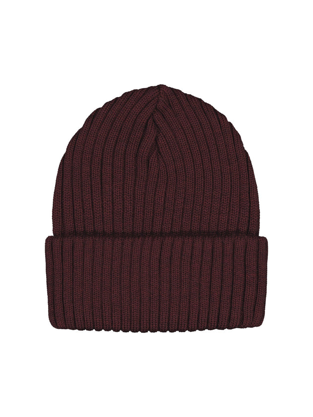 Rib Beanie Burgundy