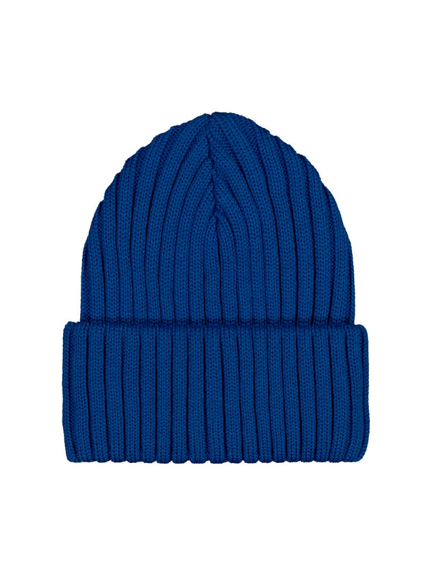 Rib Beanie Deep Blue