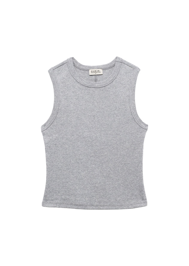 Kurt High-Neck Tank Top Grey