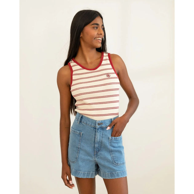 Bermuda Denim Shorts Aqua