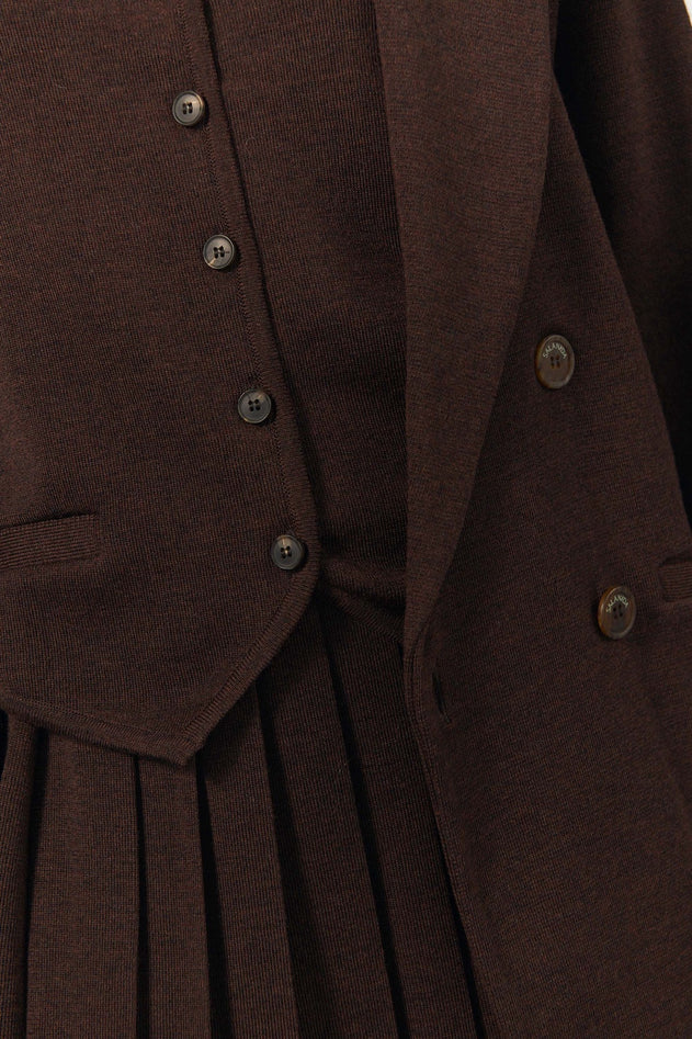 Forza Knitted Merino Blazer Chocolate