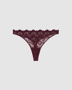 Lace Thong Cherry