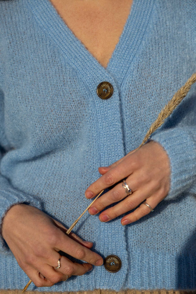Melody Mohair Cardigan Sky Blue