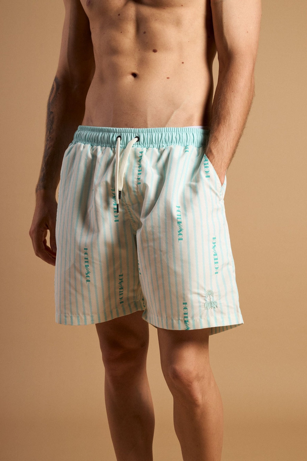 Trendsplant x Antonyo Marest Hotel Del Sol Swim Short Foam White
